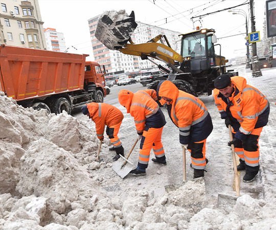 Уборка снега в Кургане и  Курганской области
